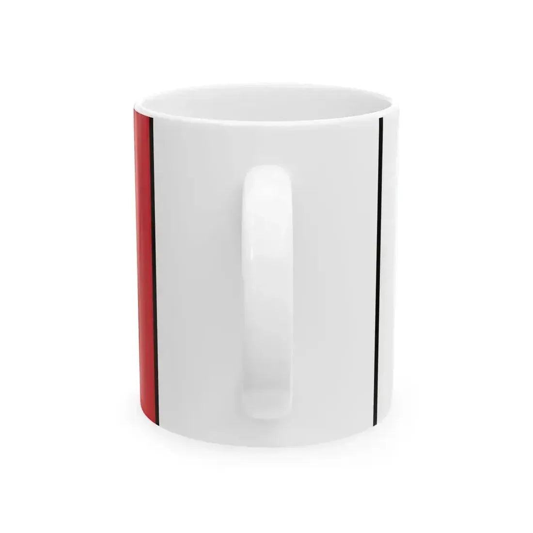 Flag of Bahrain bordered (Bahrain) White Coffee Mug - Go Mug Yourself