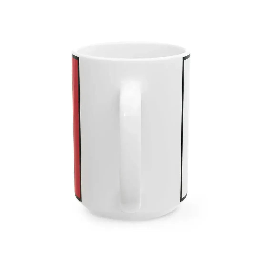 Flag of Bahrain bordered (Bahrain) White Coffee Mug - Go Mug Yourself