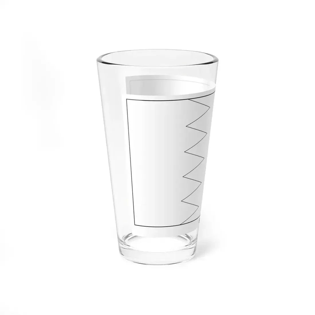 Flag of Bahrain colouring page (Bahrain) Pint Glass 16oz - Go Mug Yourself
