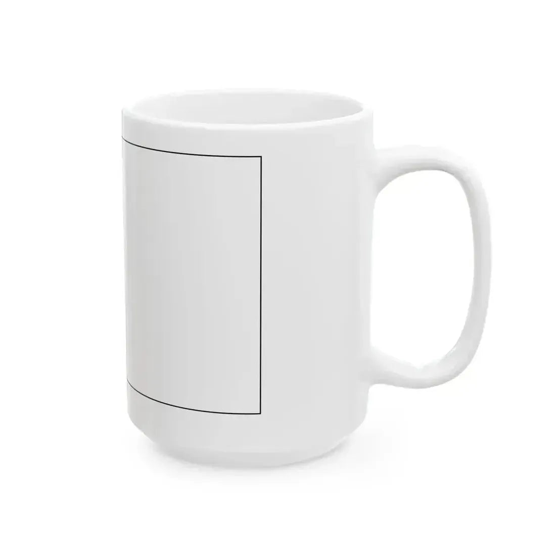Flag of Bahrain colouring page (Bahrain) White Coffee Mug - Go Mug Yourself