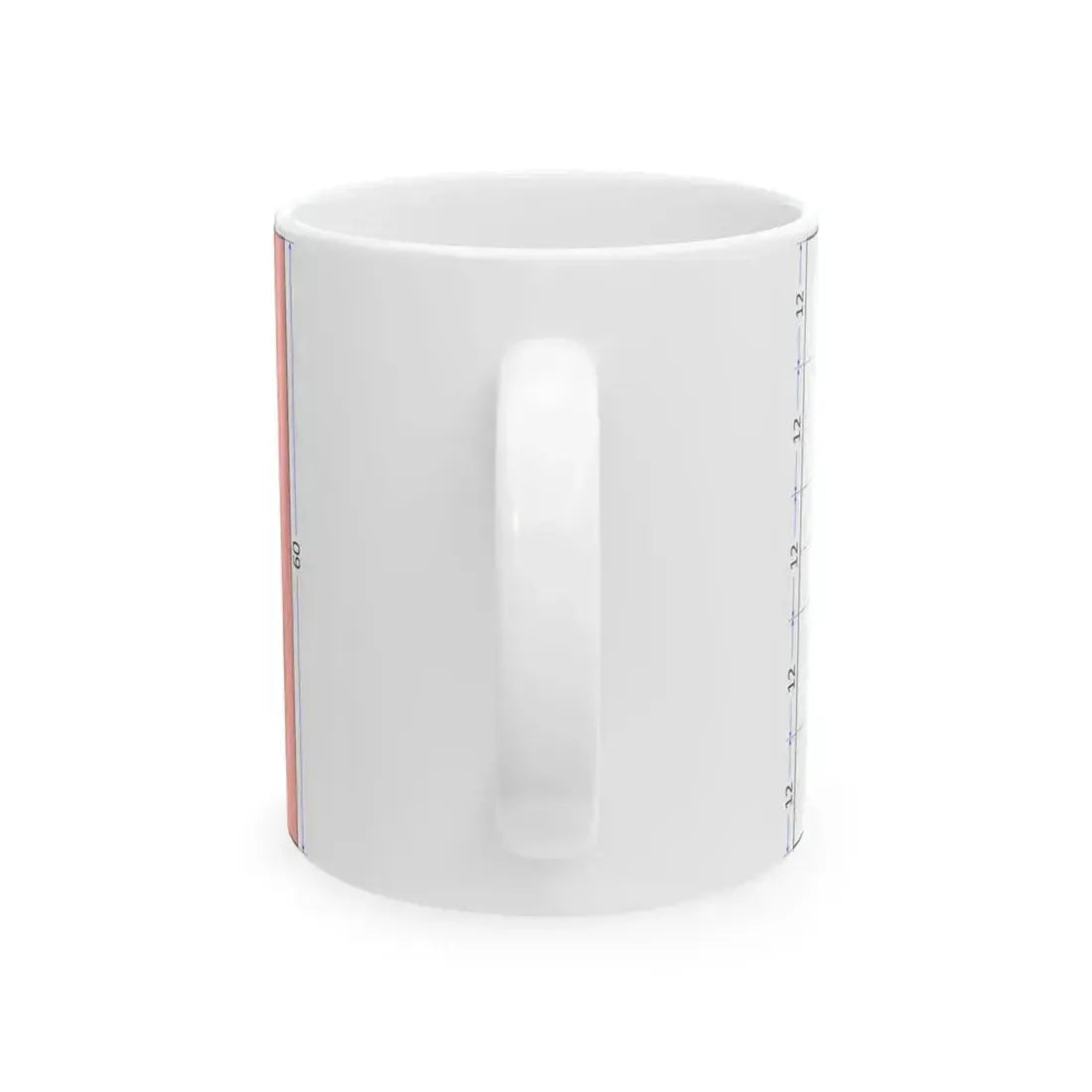 Flag of Bahrain construction sheet (Bahrain) White Coffee Mug - Go Mug Yourself