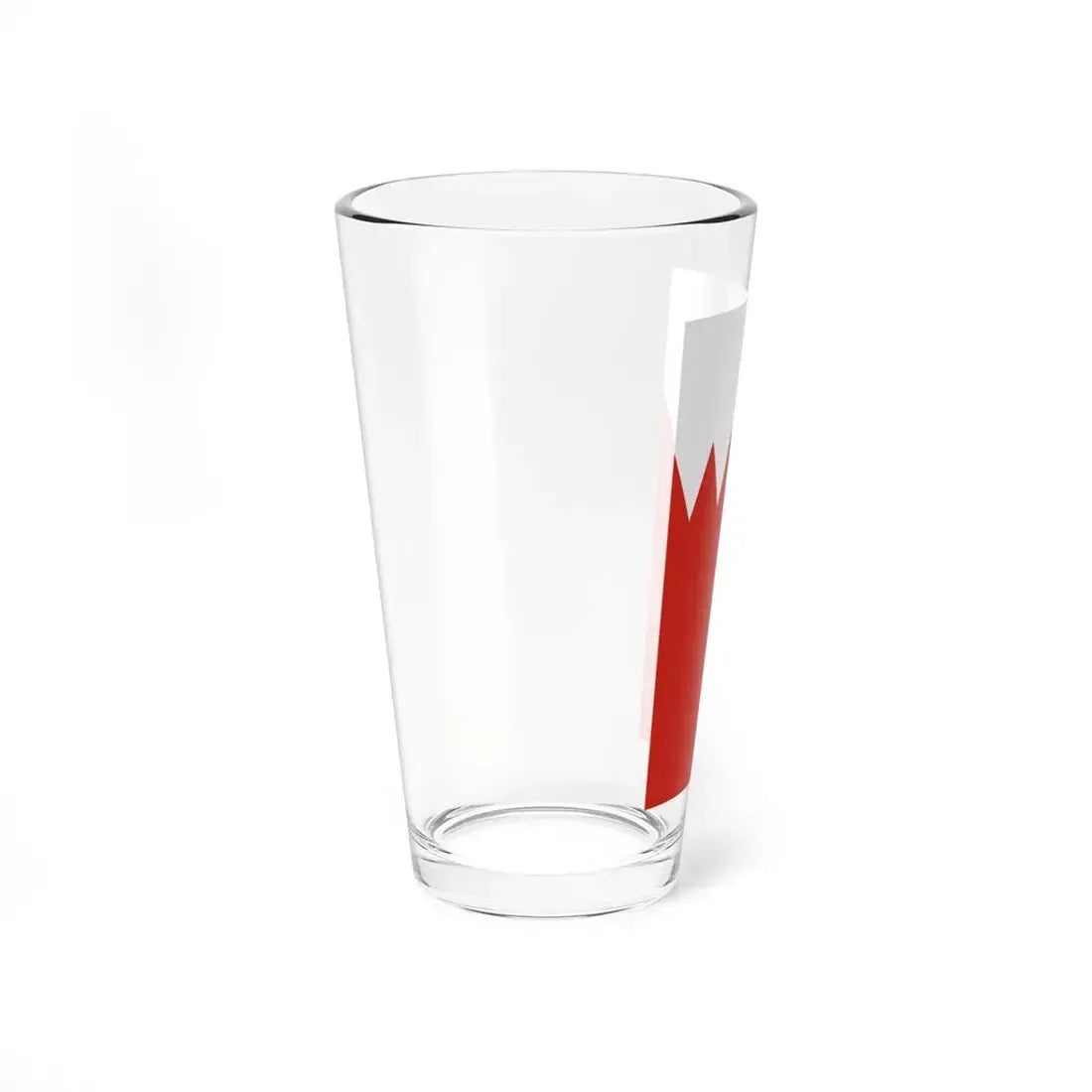 Flag of Bahrain vertical (Bahrain) Pint Glass 16oz - Go Mug Yourself