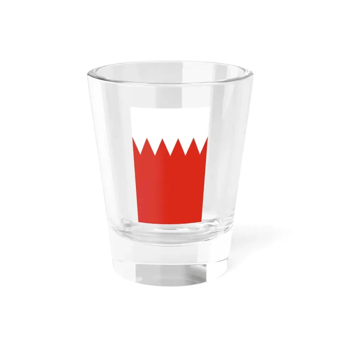 Flag of Bahrain vertical (Bahrain) Shot Glass 1.5oz 1.5oz - Go Mug Yourself
