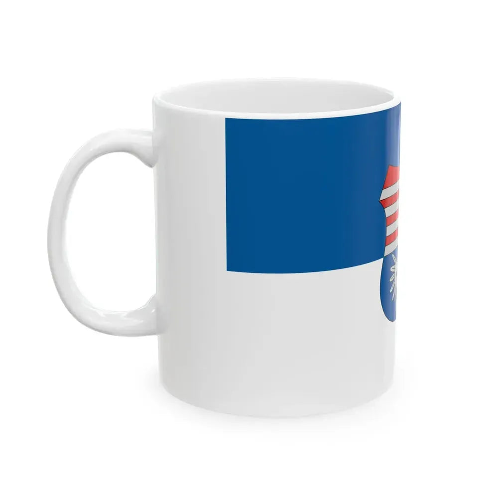Flag of Bakonytamasi (Hungary) White Coffee Mug - Go Mug Yourself