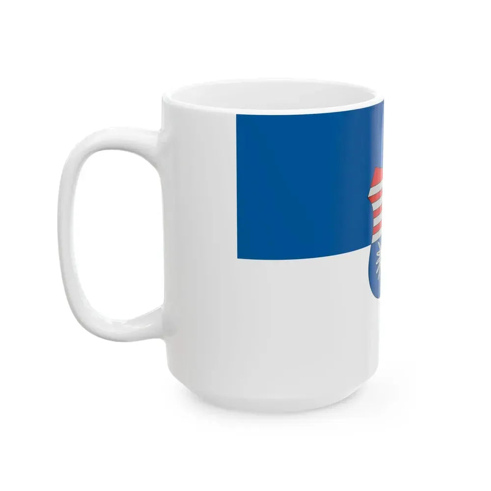 Flag of Bakonytamasi (Hungary) White Coffee Mug - Go Mug Yourself