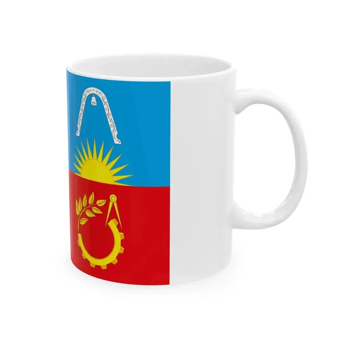 Flag of Balashikha (Russia) White Coffee Mug - Go Mug Yourself