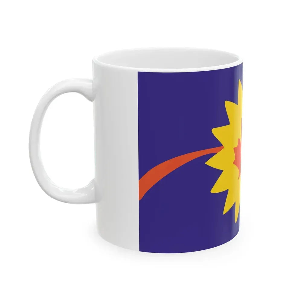 Flag of Baldwin City Kansas (United States) White Coffee Mug - Go Mug Yourself