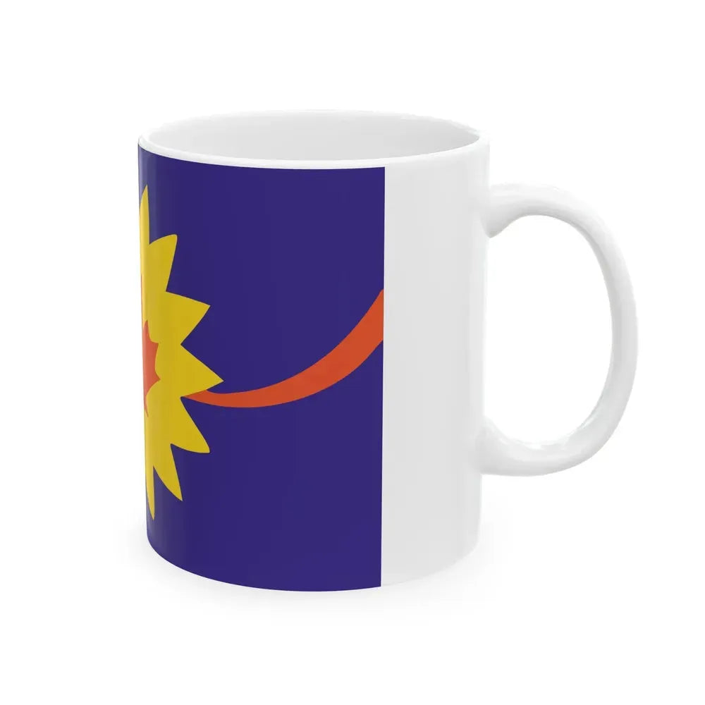 Flag of Baldwin City Kansas (United States) White Coffee Mug - Go Mug Yourself