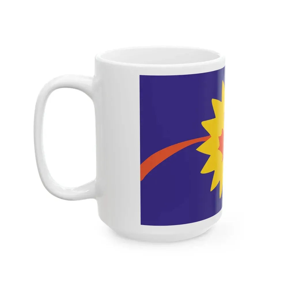 Flag of Baldwin City Kansas (United States) White Coffee Mug - Go Mug Yourself
