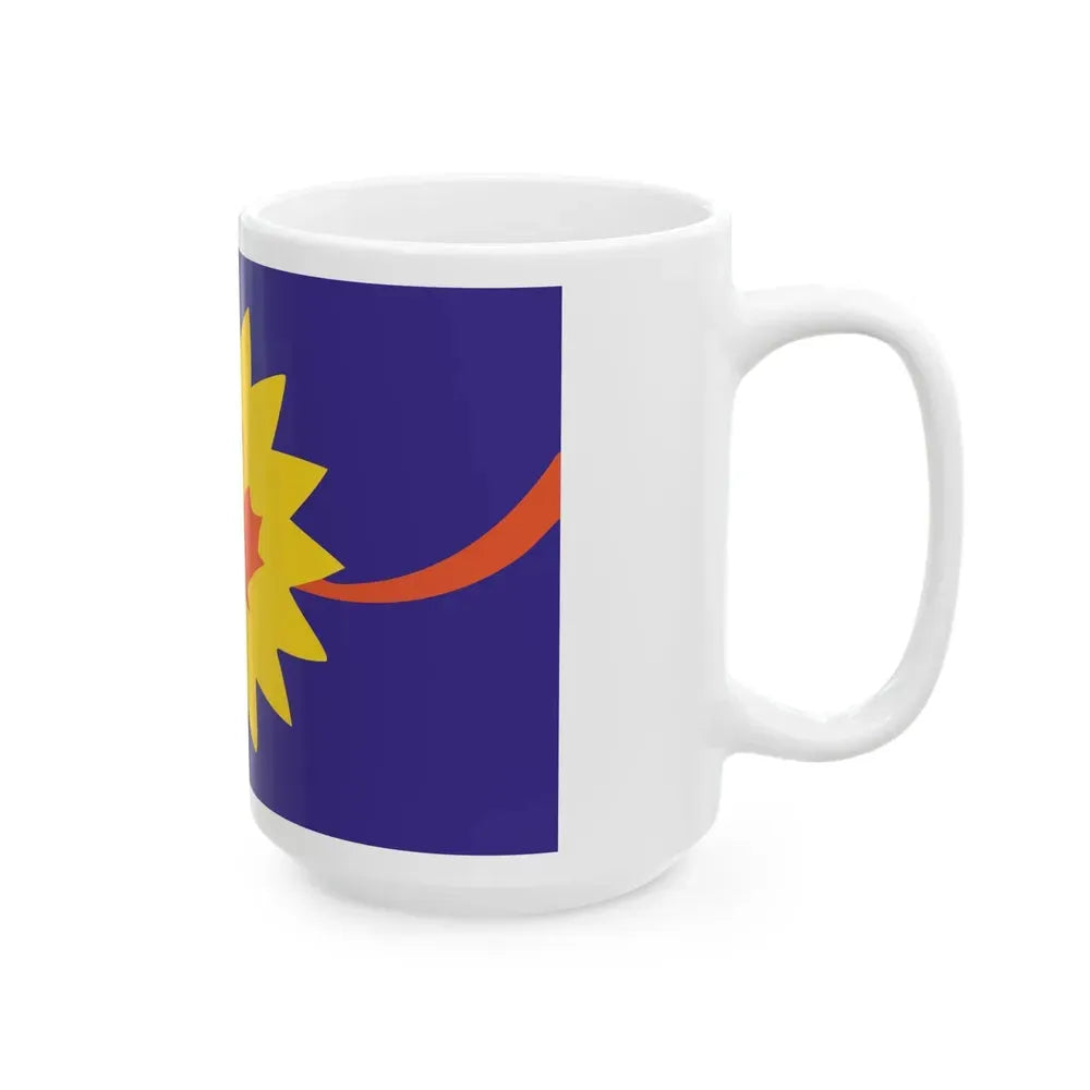 Flag of Baldwin City Kansas (United States) White Coffee Mug - Go Mug Yourself
