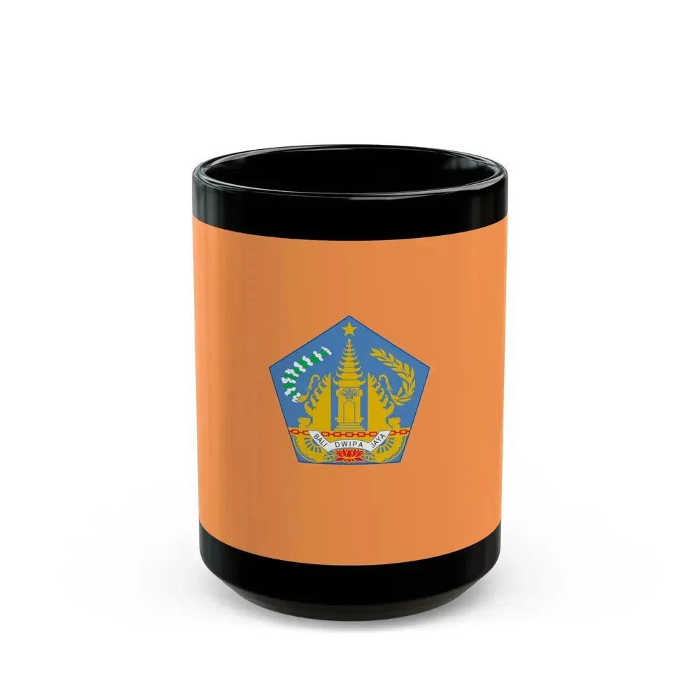 Flag of Bali Indonesia - Black Coffee Mug 15oz - Go Mug Yourself
