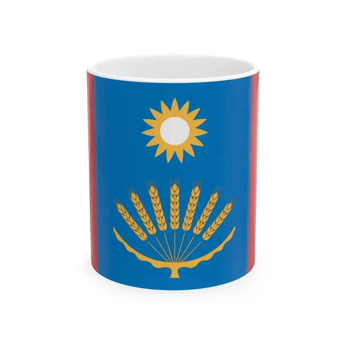 Flag of Baltachevsky rayon (Russia) White Coffee Mug 11oz - Go Mug Yourself