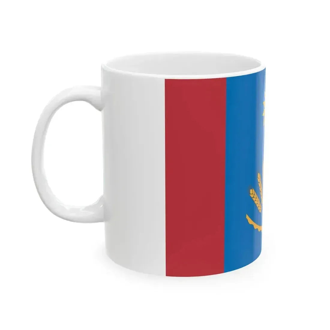 Flag of Baltachevsky rayon (Russia) White Coffee Mug - Go Mug Yourself