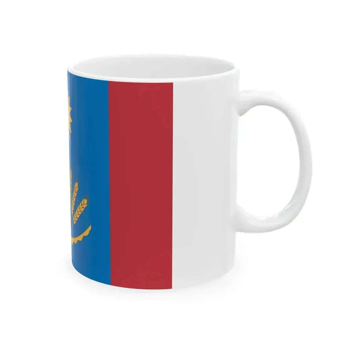 Flag of Baltachevsky rayon (Russia) White Coffee Mug - Go Mug Yourself