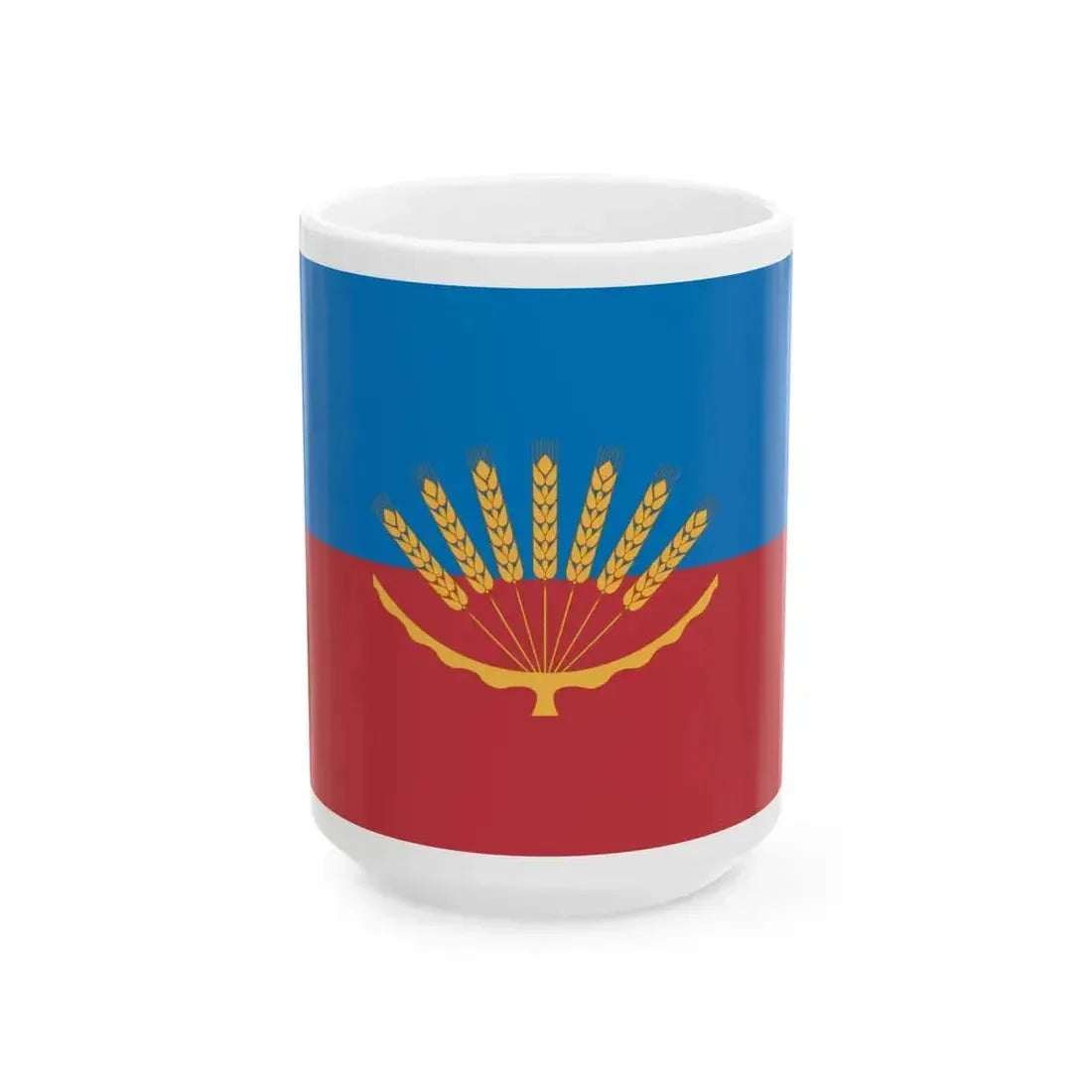 Flag of Baltachevsky rayon version (Russia) White Coffee Mug 15oz - Go Mug Yourself