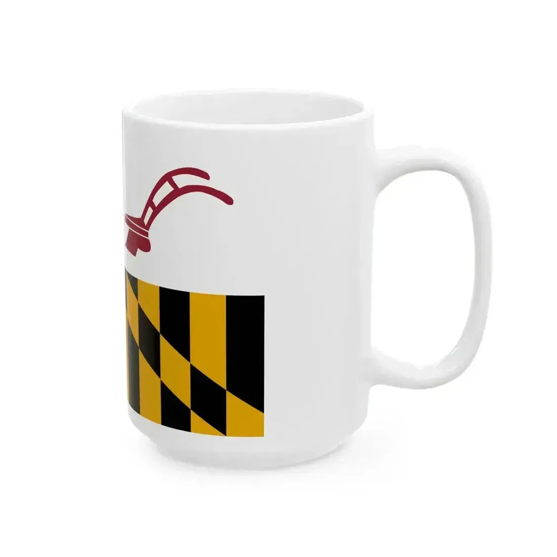 Flag of Baltimore County Maryland (United States) White Coffee Mug - Go Mug Yourself