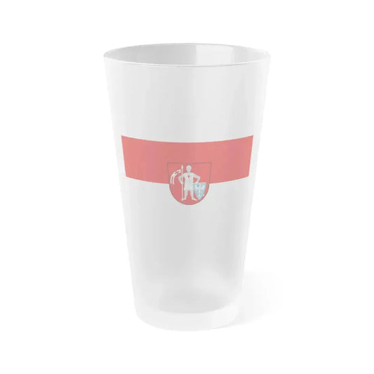 Flag of Bamberg 2 Germany - Frosted Pint Glass 16oz 16oz Frosted - Go Mug Yourself