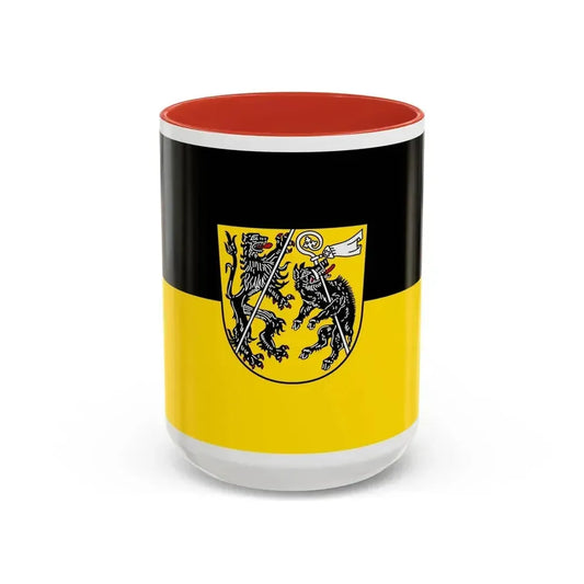 Flag of Bamberg Germany - Accent Coffee Mug 15oz Red - Go Mug Yourself