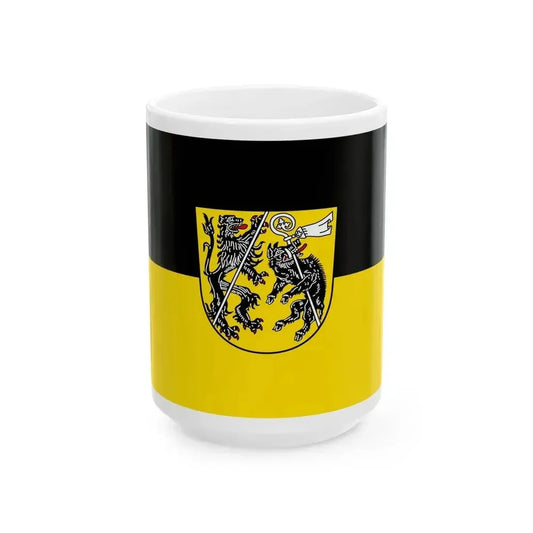 Flag of Bamberg Germany - White Coffee Mug 15oz - Go Mug Yourself