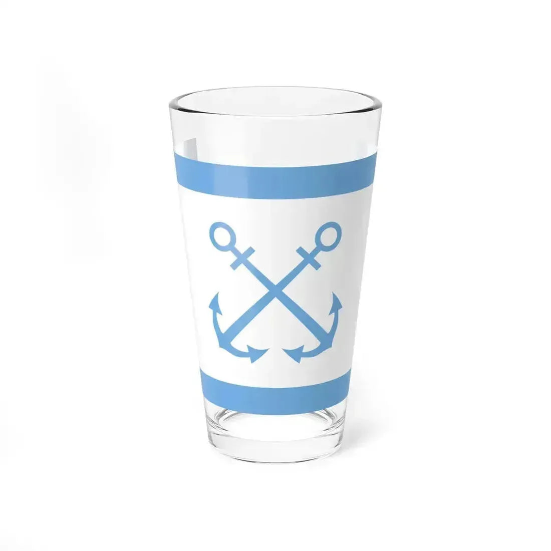 Flag of Bandera de Prefectura Naval Argentina - Pint Glass 16oz 16oz - Go Mug Yourself