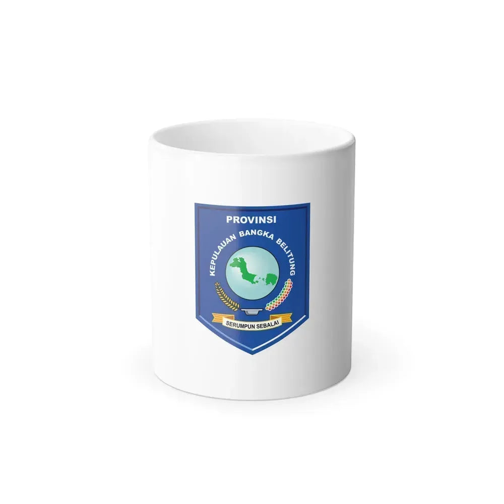 Flag of Bangka Belitung Indonesia - Color Changing Coffee Mug 11oz - Go Mug Yourself