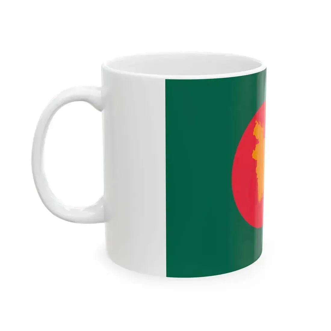 Flag of Bangladesh 1971 3-2 (Bangladesh) White Coffee Mug - Go Mug Yourself