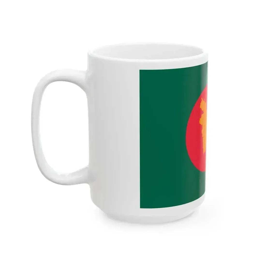 Flag of Bangladesh 1971 3-2 (Bangladesh) White Coffee Mug - Go Mug Yourself
