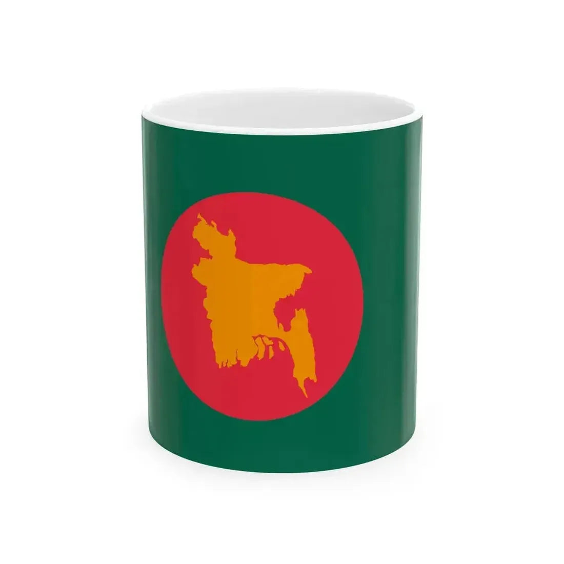 Flag of Bangladesh 1971 (Bangladesh) White Coffee Mug 11oz - Go Mug Yourself