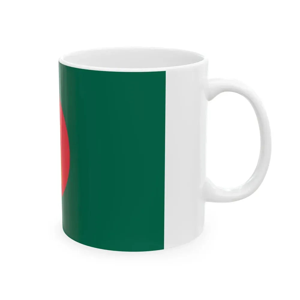 Flag of Bangladesh 1971 (Bangladesh) White Coffee Mug - Go Mug Yourself
