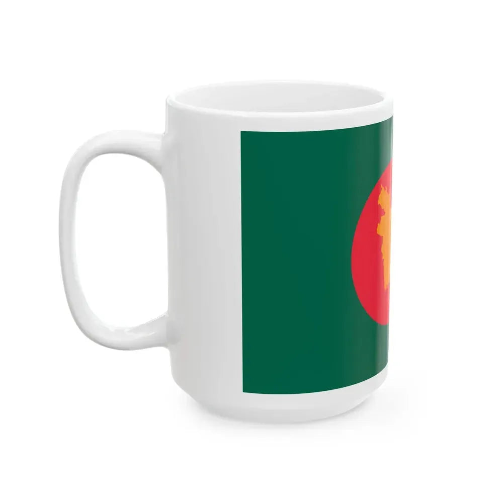 Flag of Bangladesh 1971 (Bangladesh) White Coffee Mug - Go Mug Yourself