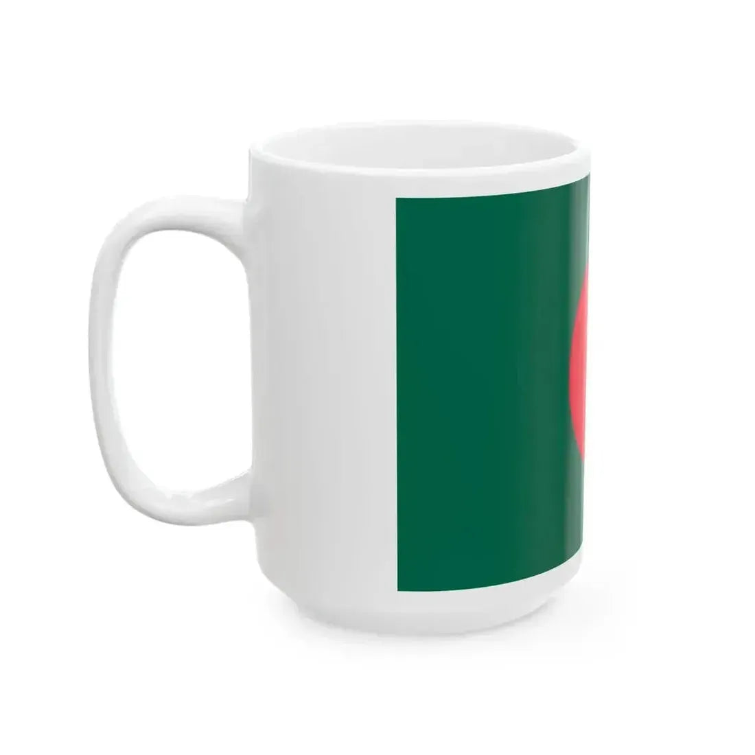 Flag of Bangladesh 1971 reverse 3-2 (Bangladesh) White Coffee Mug - Go Mug Yourself