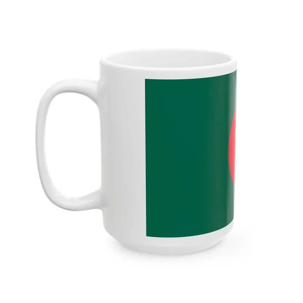 Flag of Bangladesh 1971 reverse (Bangladesh) White Coffee Mug - Go Mug Yourself