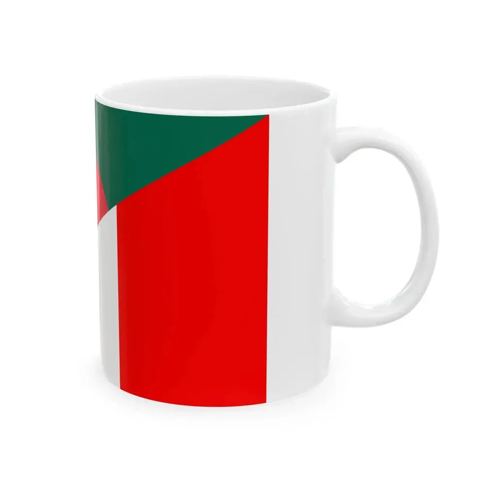 Flag of Bangladesh and France (Bangladesh) White Coffee Mug - Go Mug Yourself