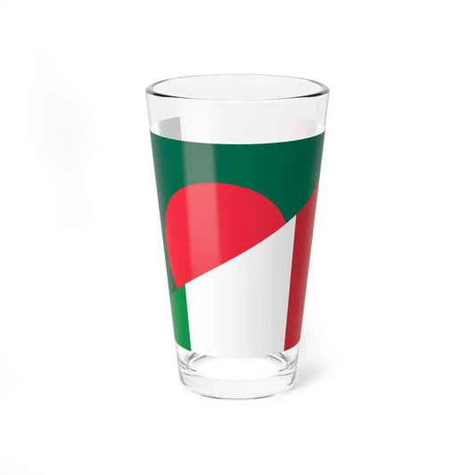 Flag of Bangladesh and Italy (Bangladesh) Pint Glass 16oz 16oz - Go Mug Yourself