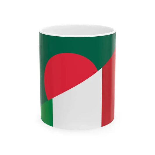 Flag of Bangladesh and Italy (Bangladesh) White Coffee Mug 11oz - Go Mug Yourself