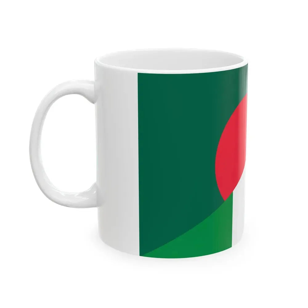 Flag of Bangladesh and Italy (Bangladesh) White Coffee Mug - Go Mug Yourself