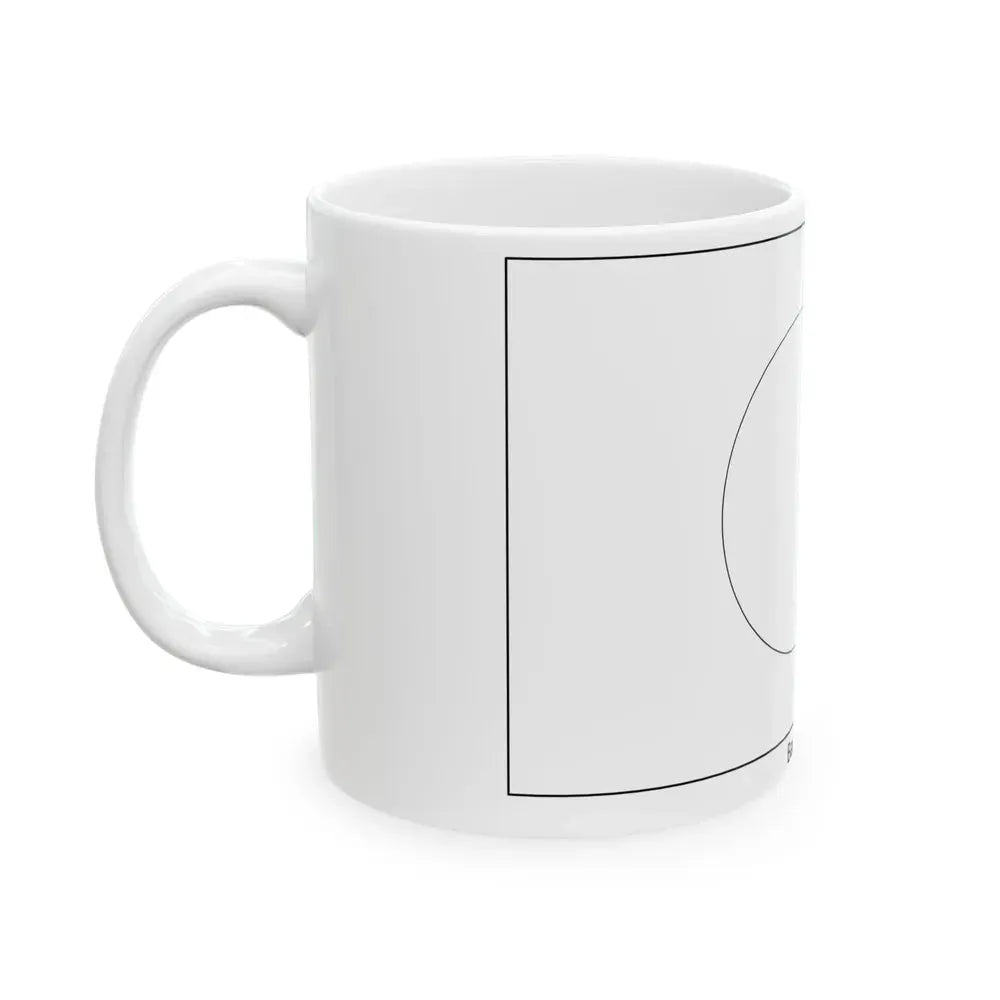 Flag of Bangladesh colouring page (Bangladesh) White Coffee Mug - Go Mug Yourself