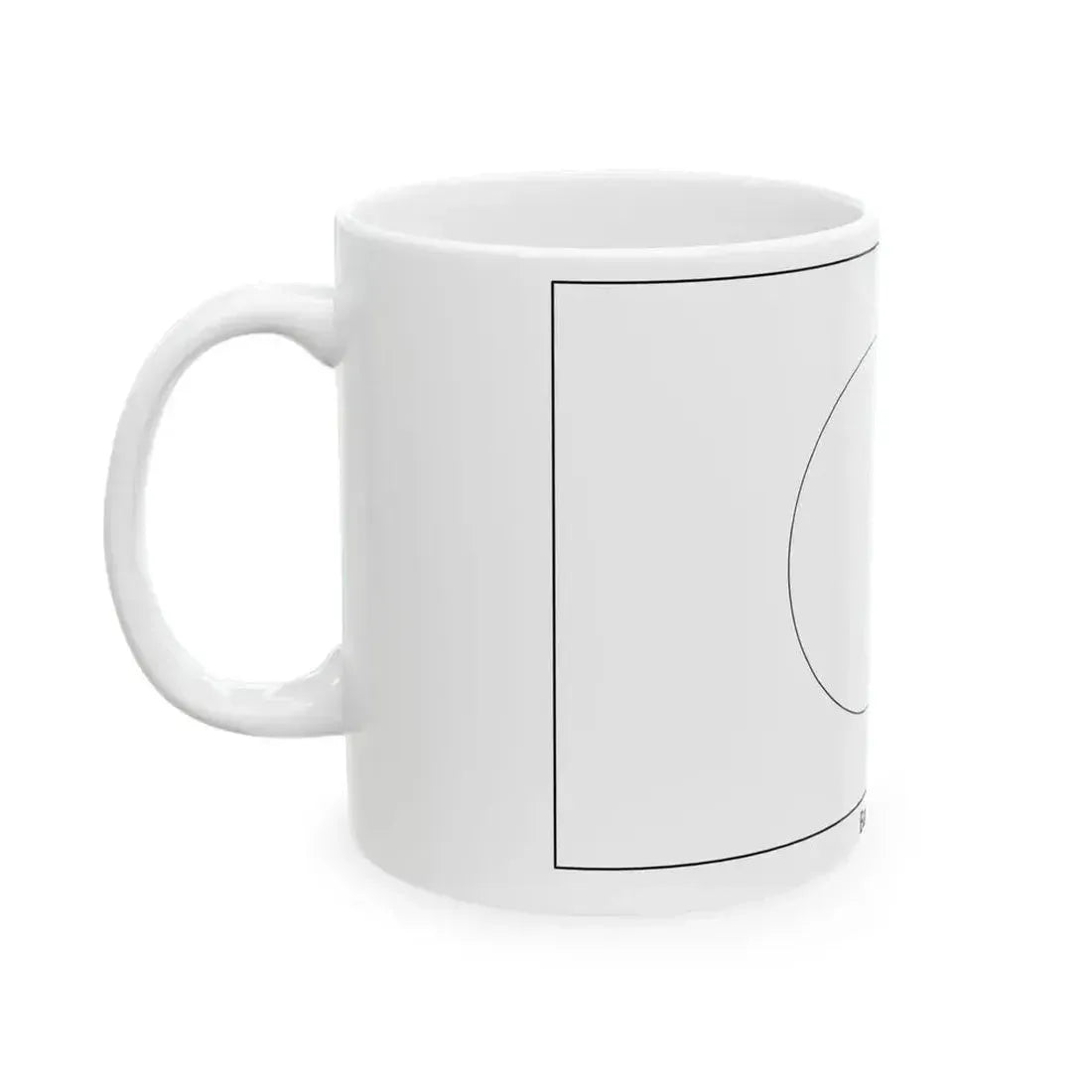 Flag of Bangladesh colouring page (Bangladesh) White Coffee Mug - Go Mug Yourself