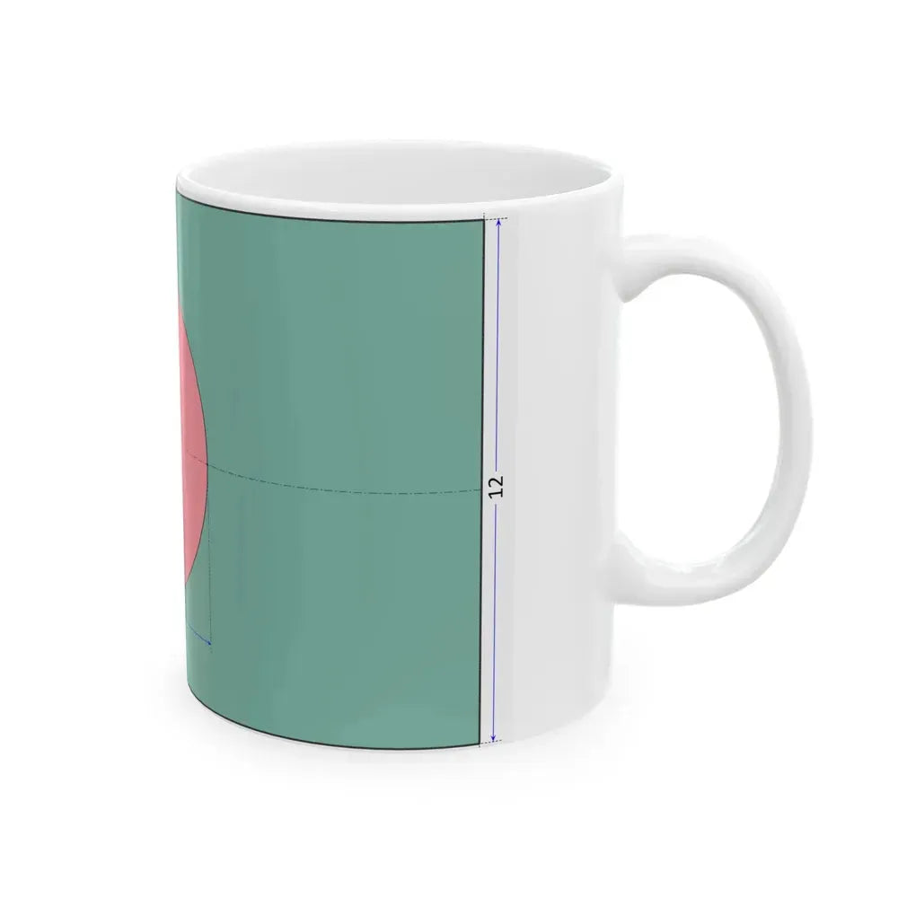 Flag of Bangladesh construction sheet (Bangladesh) White Coffee Mug - Go Mug Yourself