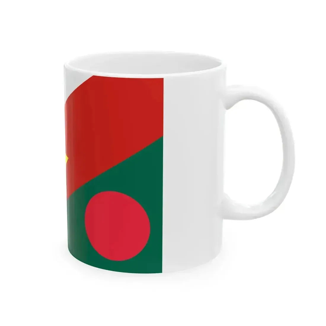 Flag of Bangladesh South Korea and Vietnam (Bangladesh) White Coffee Mug - Go Mug Yourself
