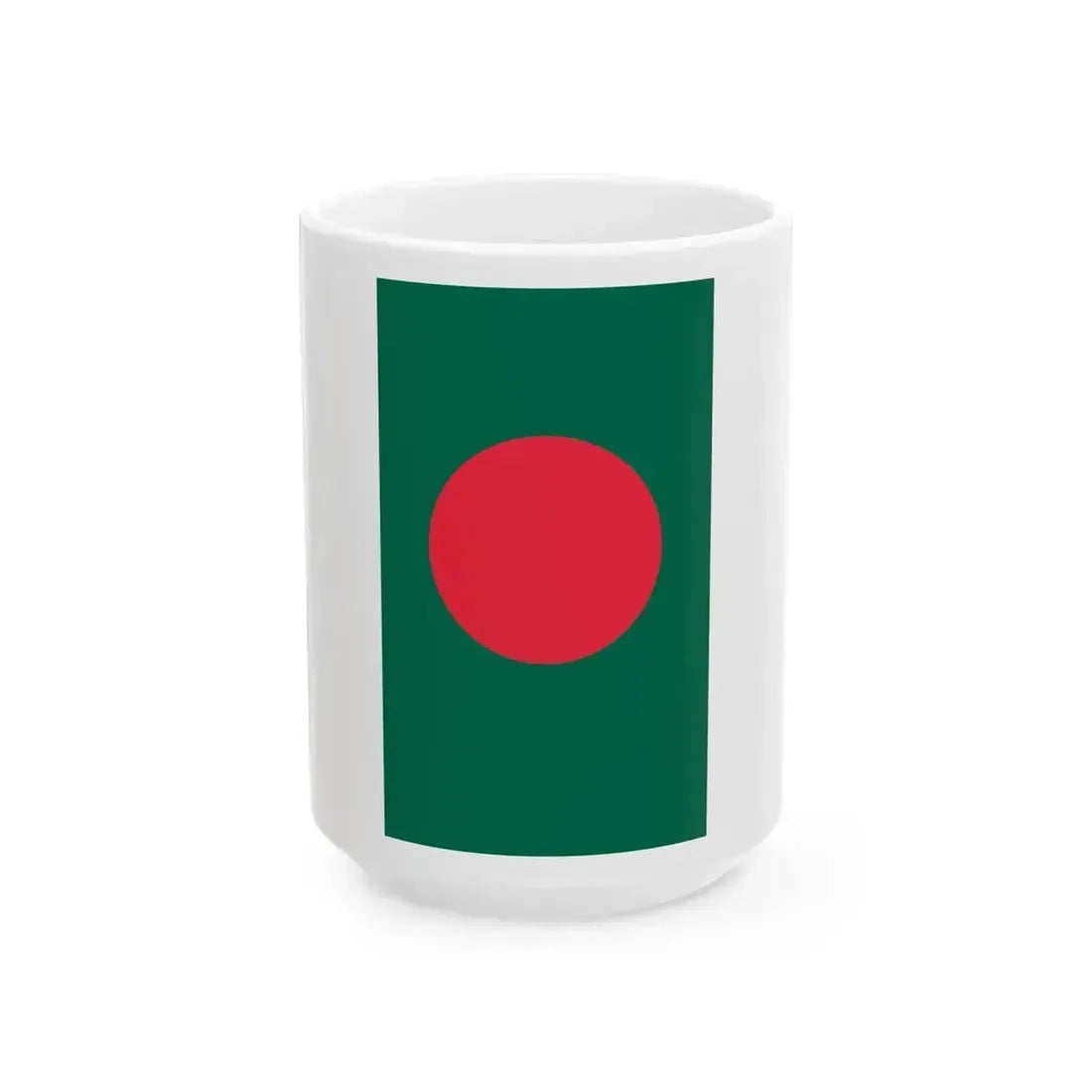 Flag of Bangladesh vertical (Bangladesh) White Coffee Mug 15oz - Go Mug Yourself