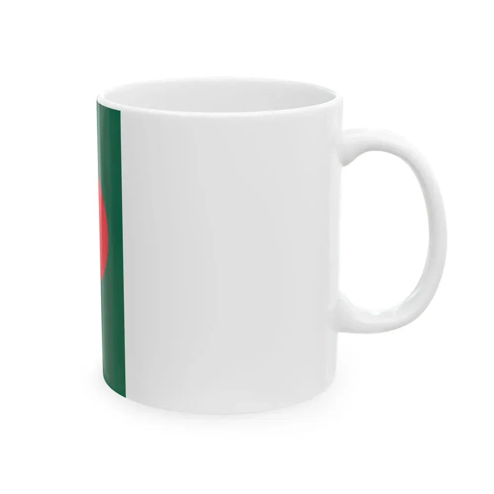 Flag of Bangladesh vertical (Bangladesh) White Coffee Mug - Go Mug Yourself