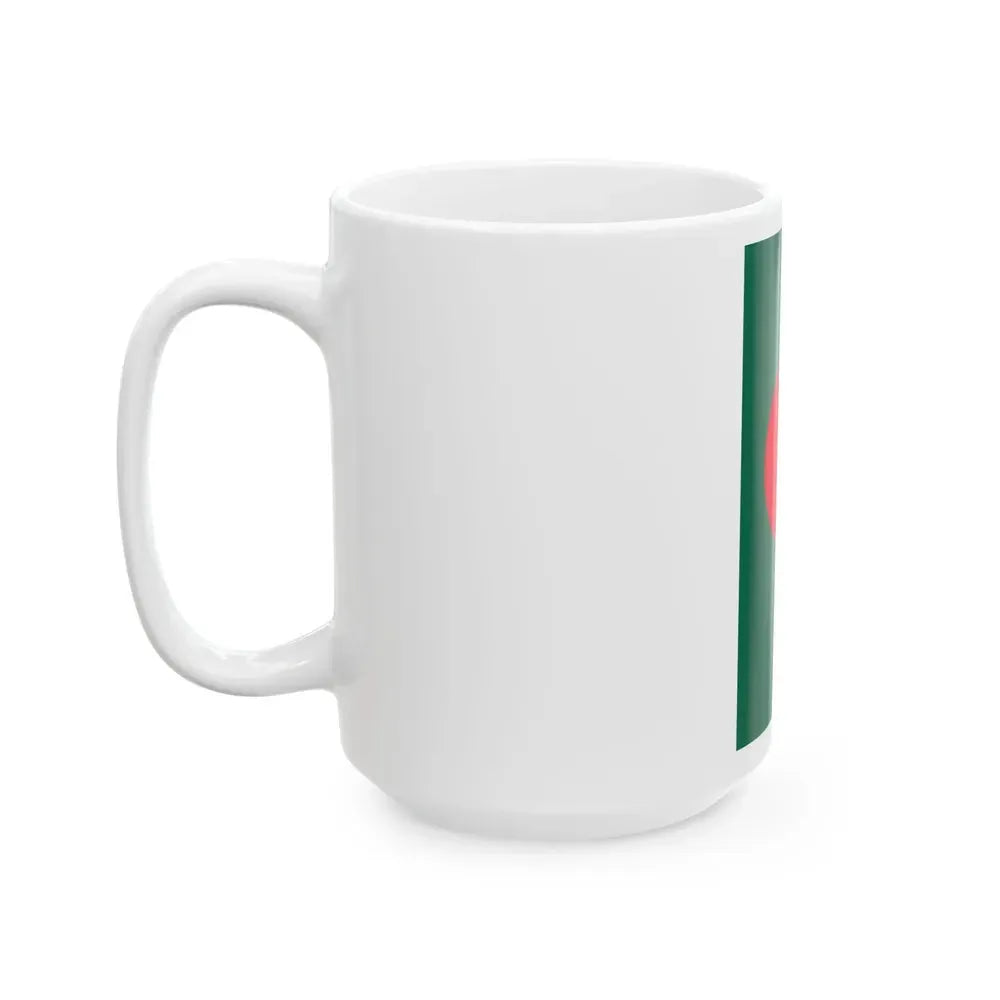 Flag of Bangladesh vertical (Bangladesh) White Coffee Mug - Go Mug Yourself