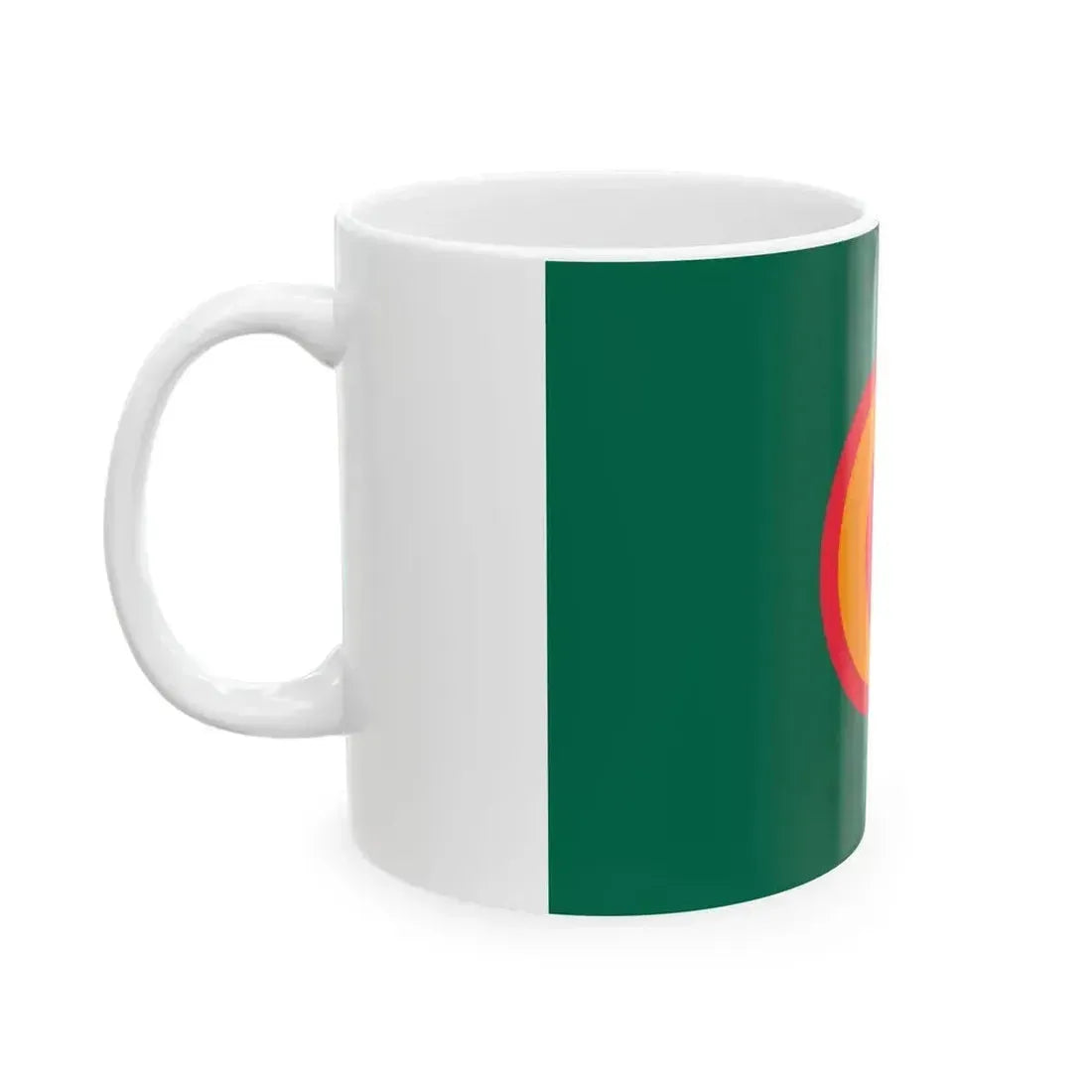 Flag of Bangladesh with crescent and star (Bangladesh) White Coffee Mug - Go Mug Yourself