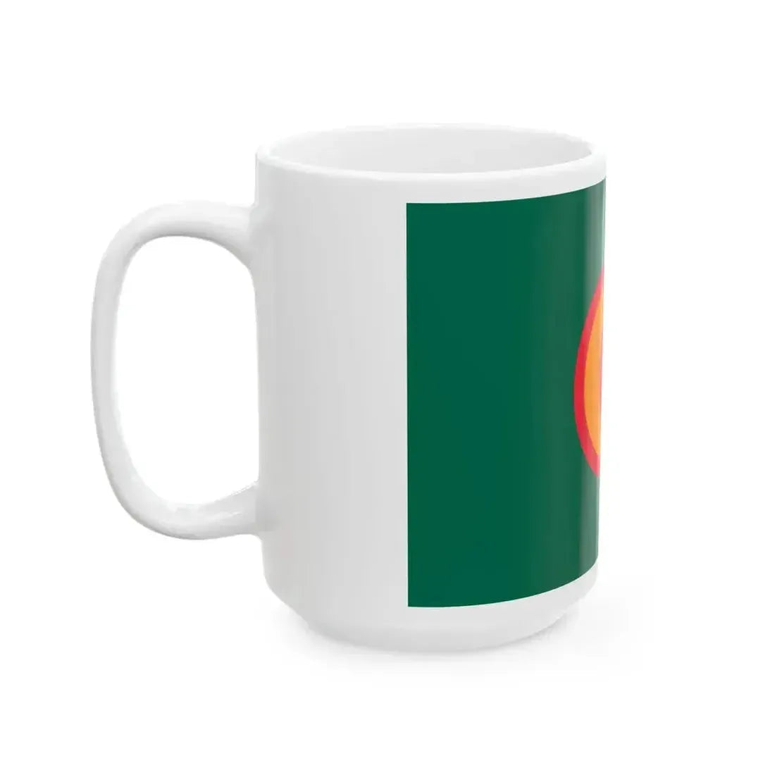 Flag of Bangladesh with crescent and star (Bangladesh) White Coffee Mug - Go Mug Yourself