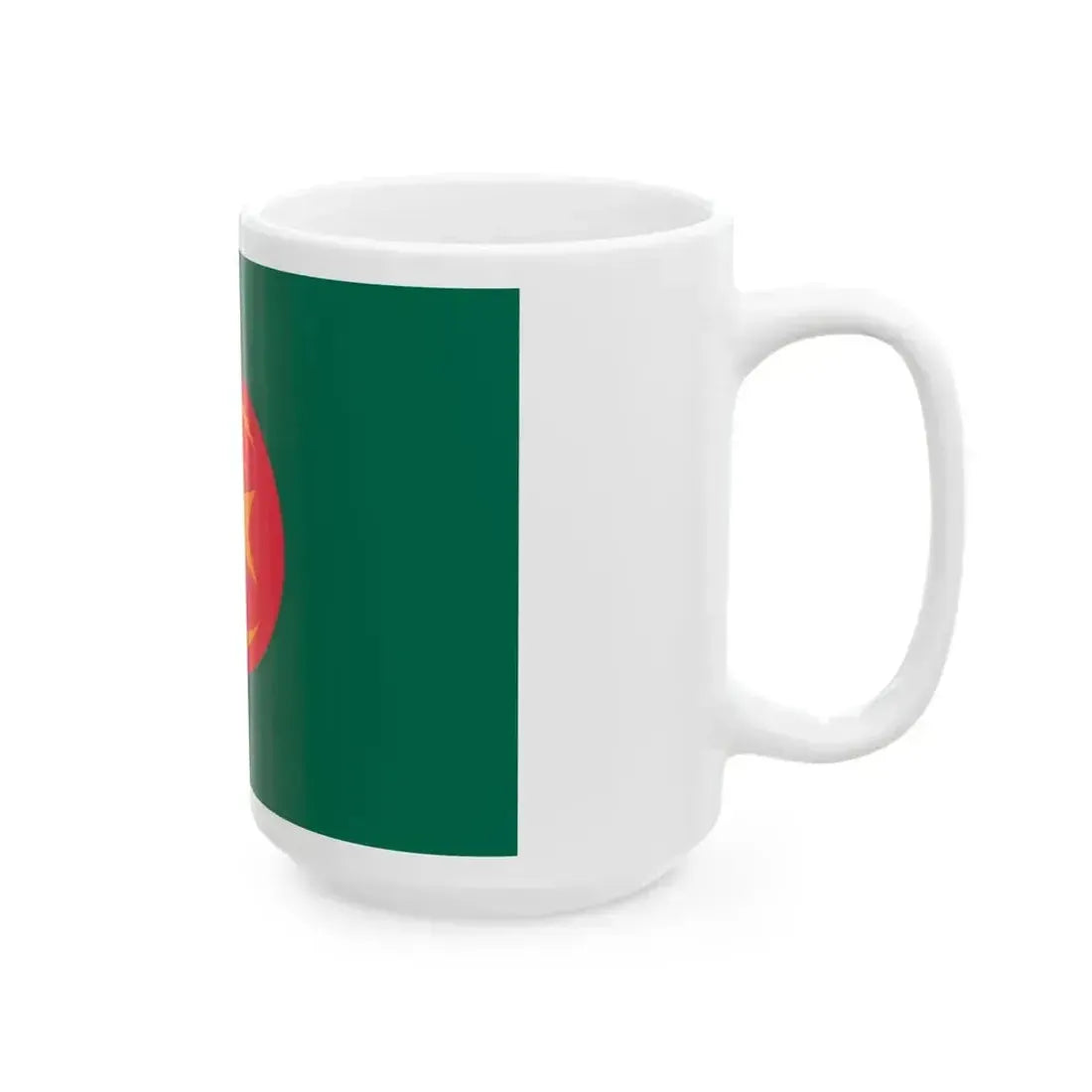 Flag of Bangladesh with crescent and star (Bangladesh) White Coffee Mug - Go Mug Yourself