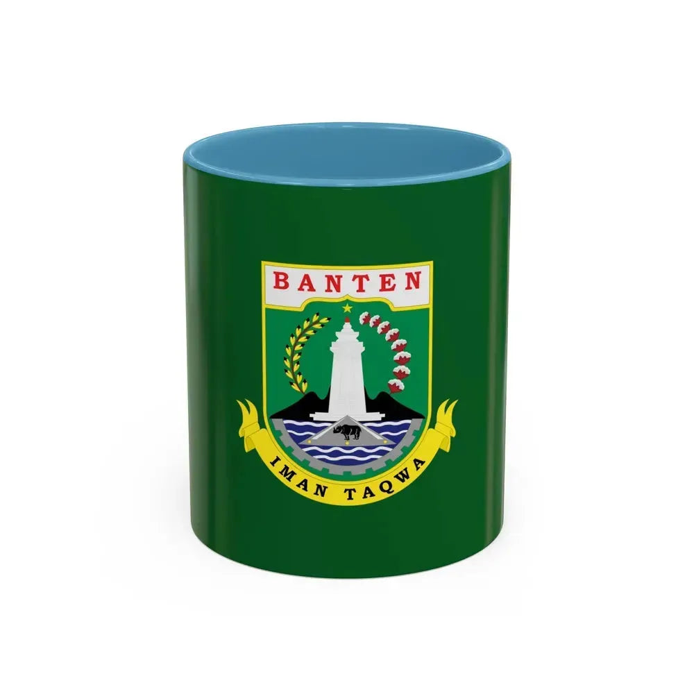 Flag of Banten Indonesia - Accent Coffee Mug 11oz Light Blue - Go Mug Yourself