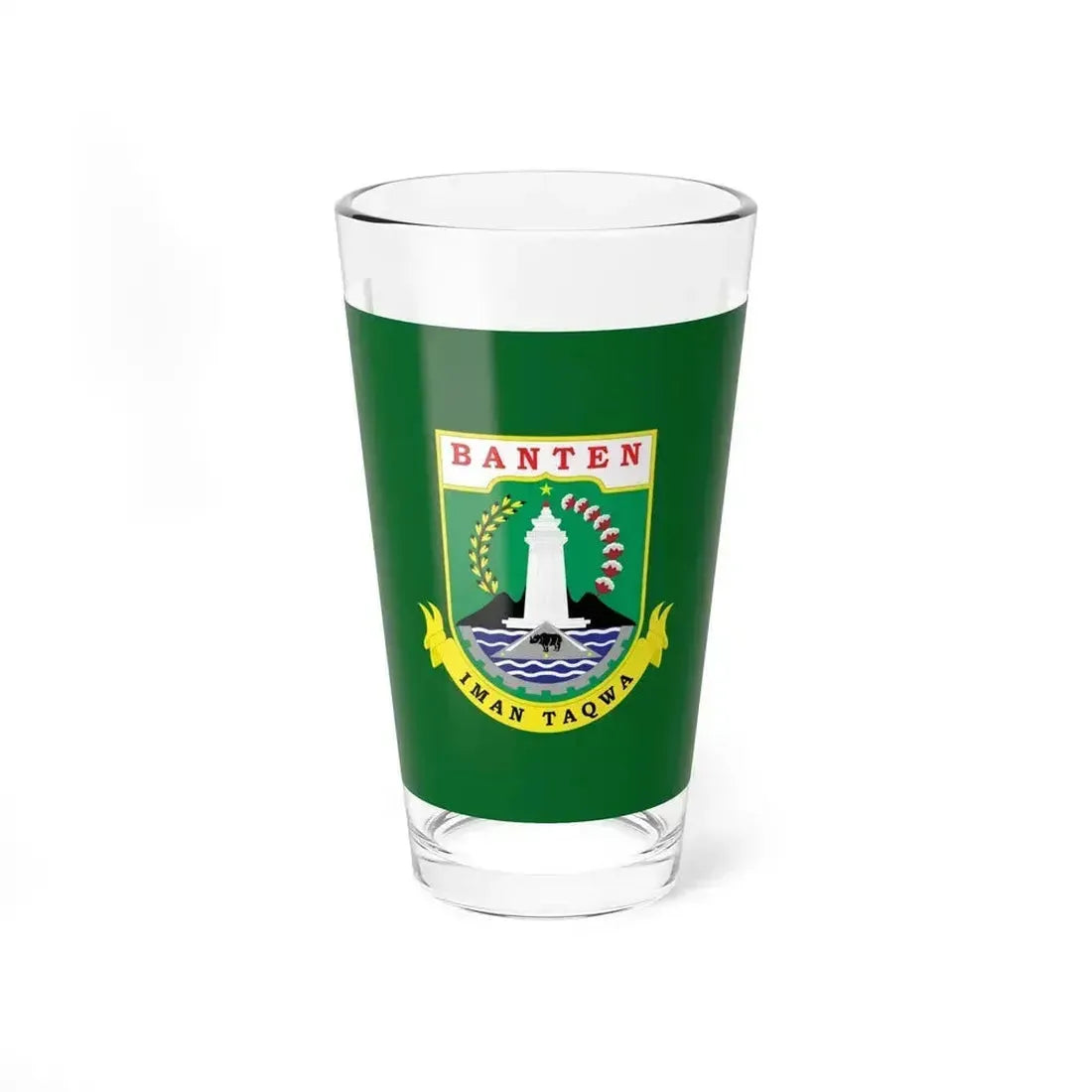 Flag of Banten Indonesia - Pint Glass 16oz 16oz - Go Mug Yourself