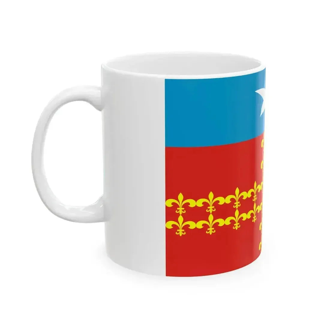 Flag of Barantcevskoe Moscow oblast (Russia) White Coffee Mug - Go Mug Yourself