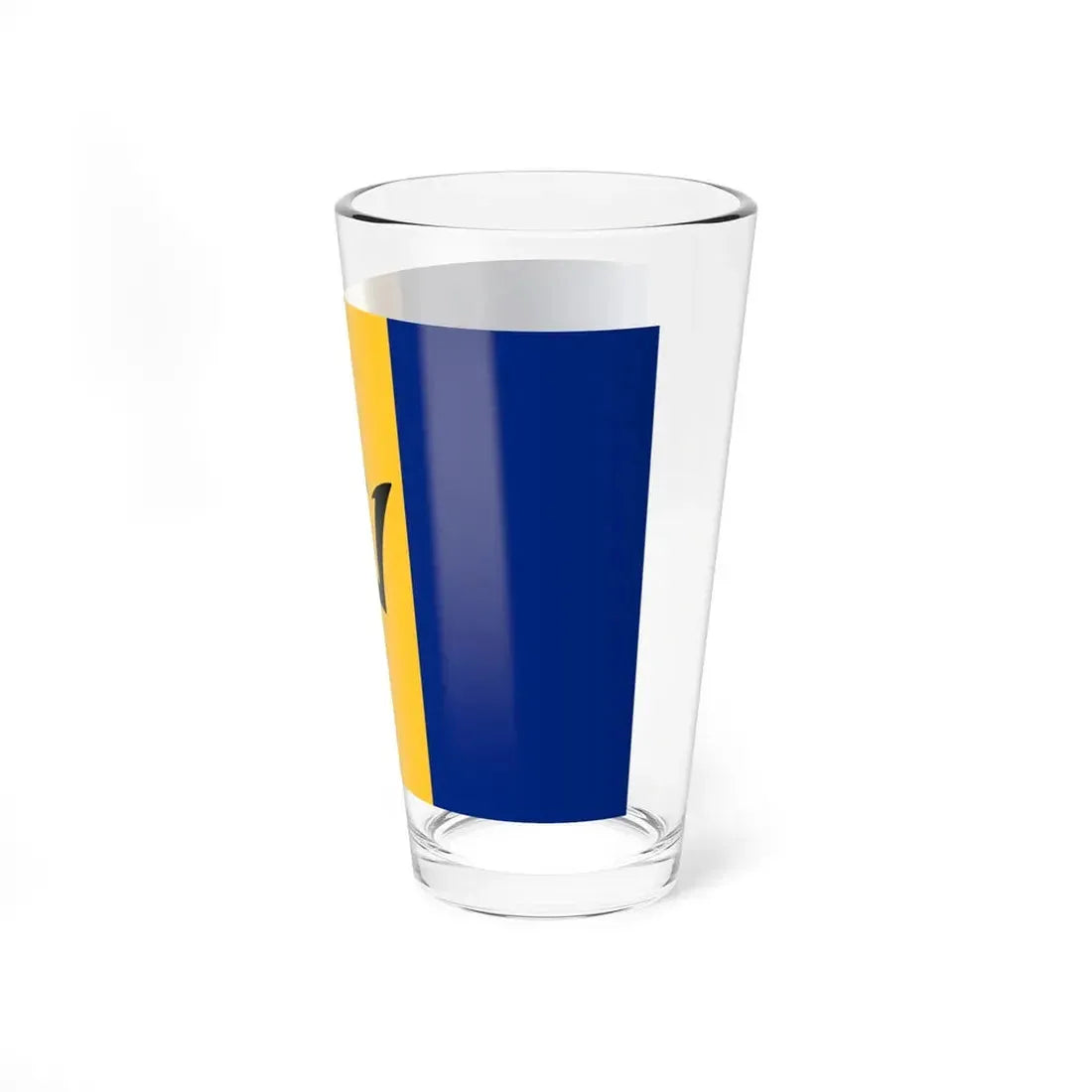 Flag of Barbados (Barbados) Pint Glass 16oz - Go Mug Yourself